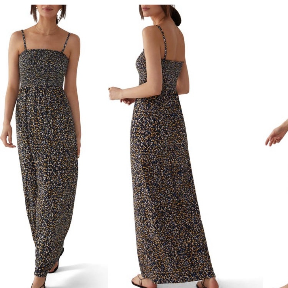 Favorite Daughter The Apartment Smocked Floral Maxi Dress